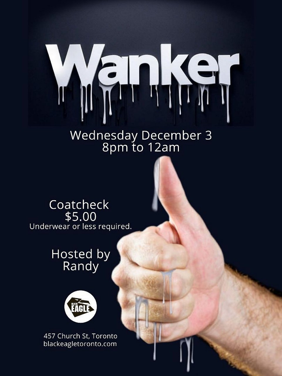 WANKER - Black Eagle Toronto, Dec 3, 8pm