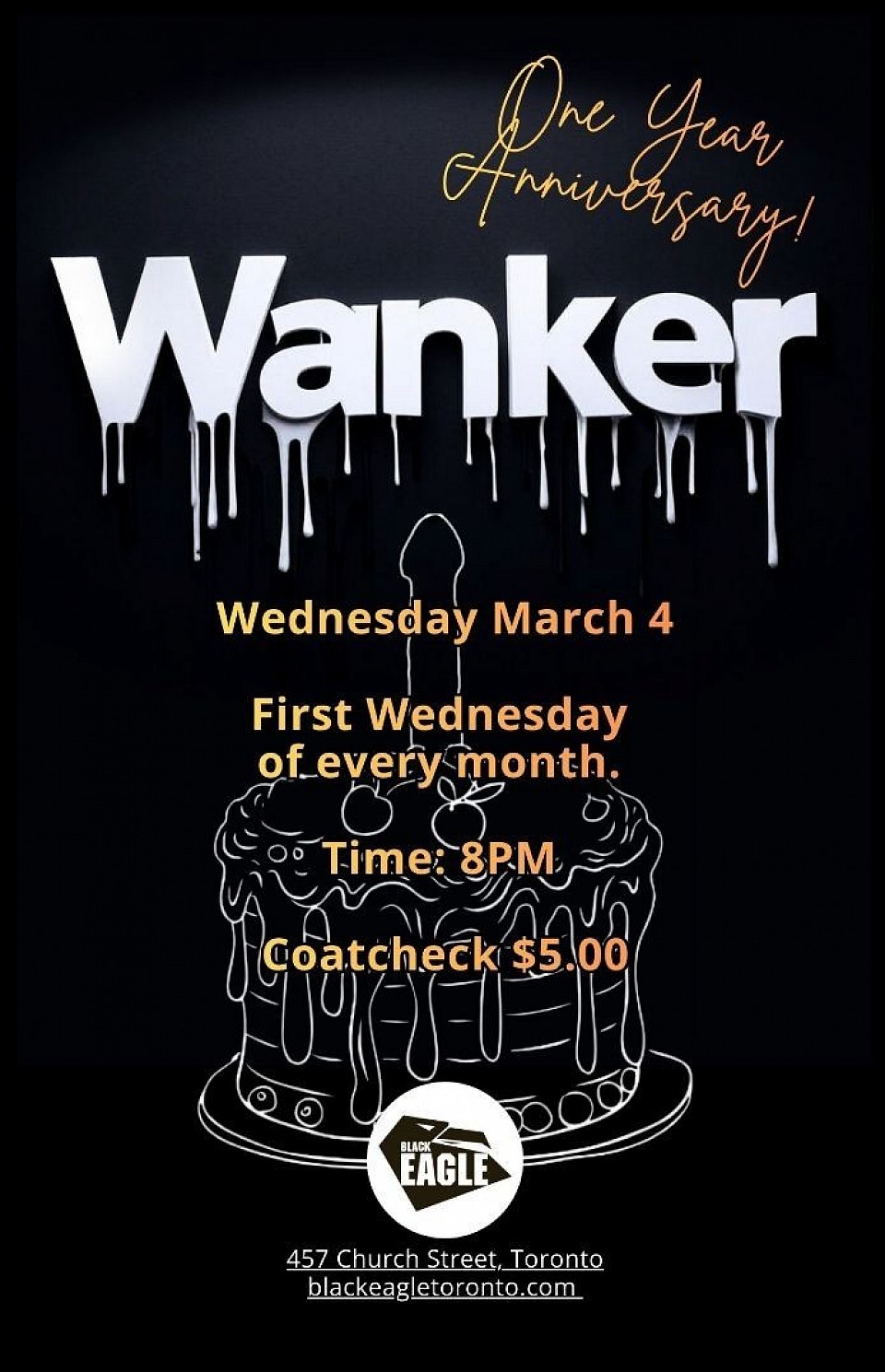 WANKER - Black Eagle Toronto, Mar 4, 8pm